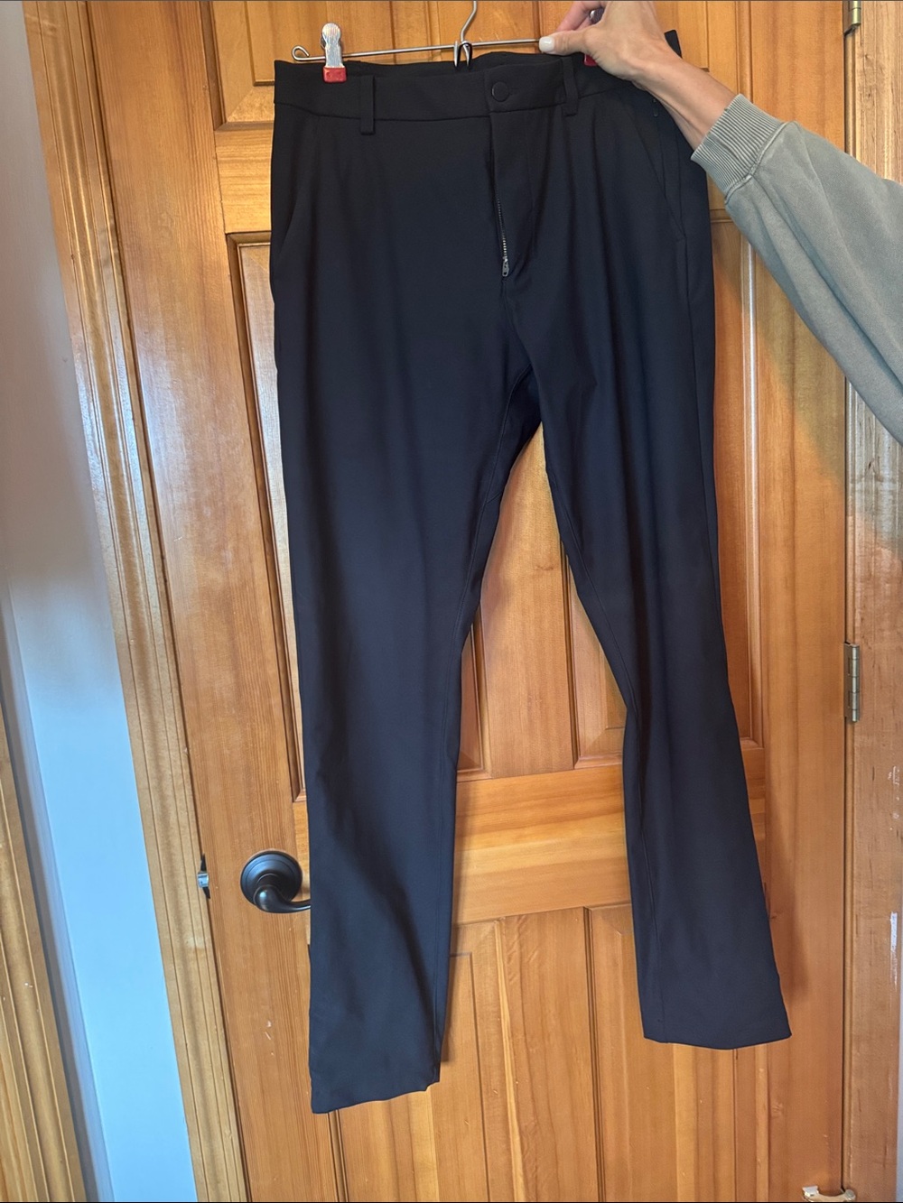 lululemon athletica Men's Black Dress Trousers